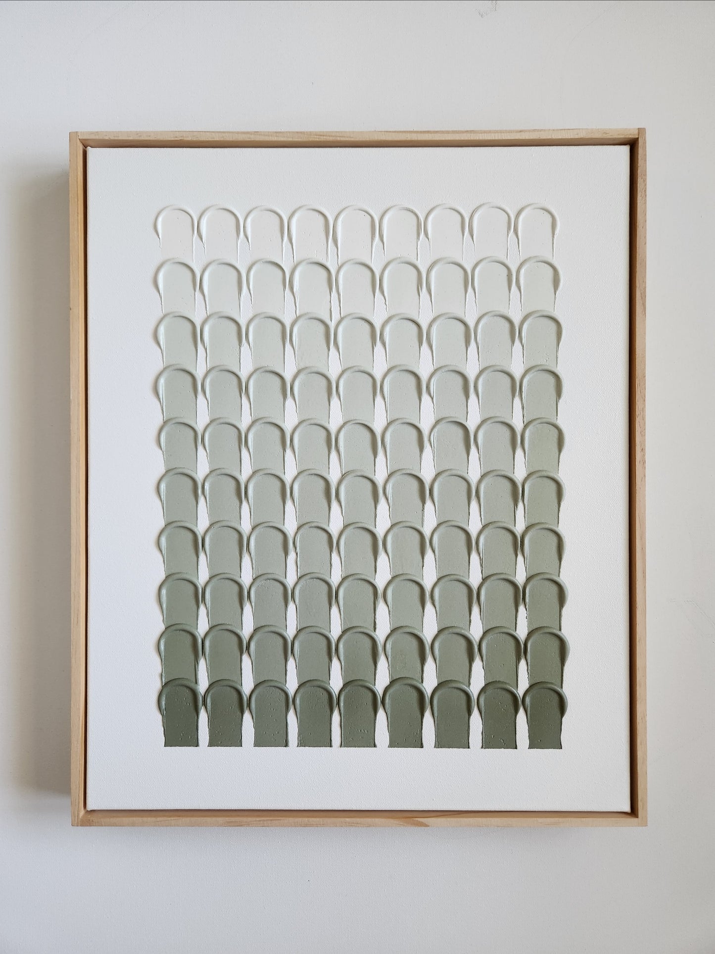 Minimalist Strokes Olive Green Fade