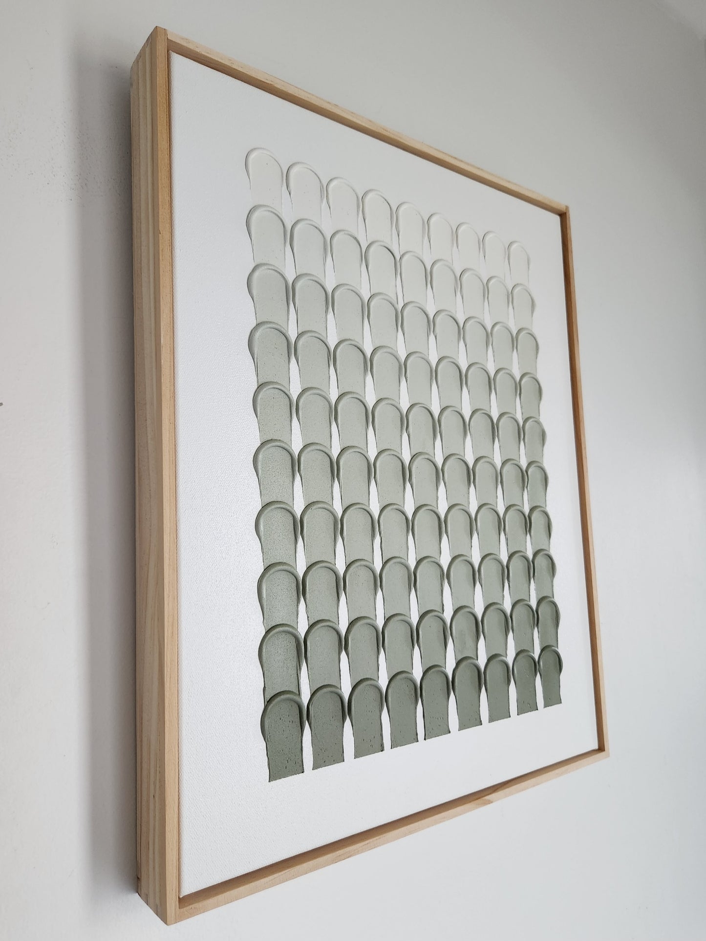 Minimalist Strokes Olive Green Fade