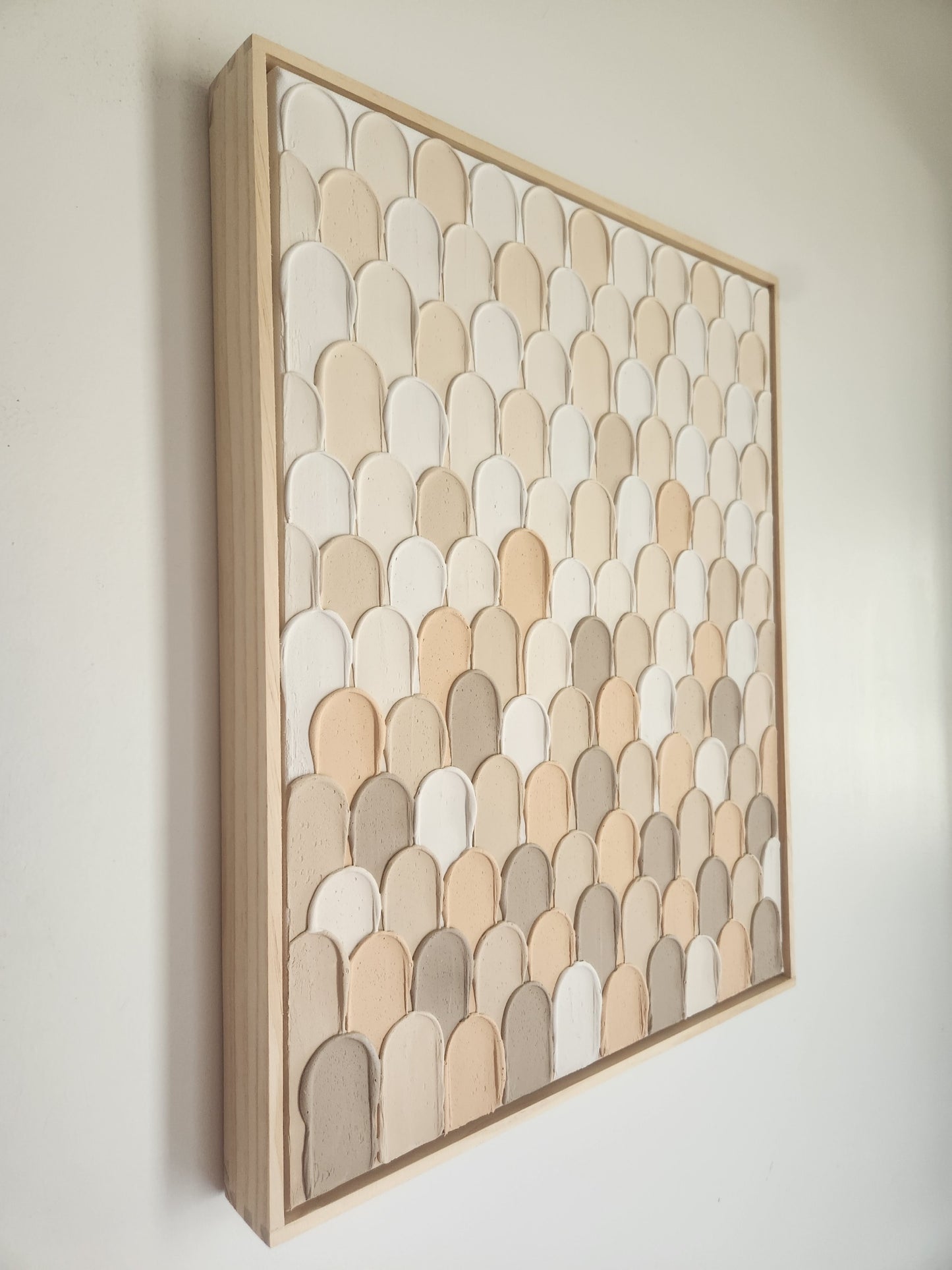 Lost in the crowd (Peach, Beige and Brown)