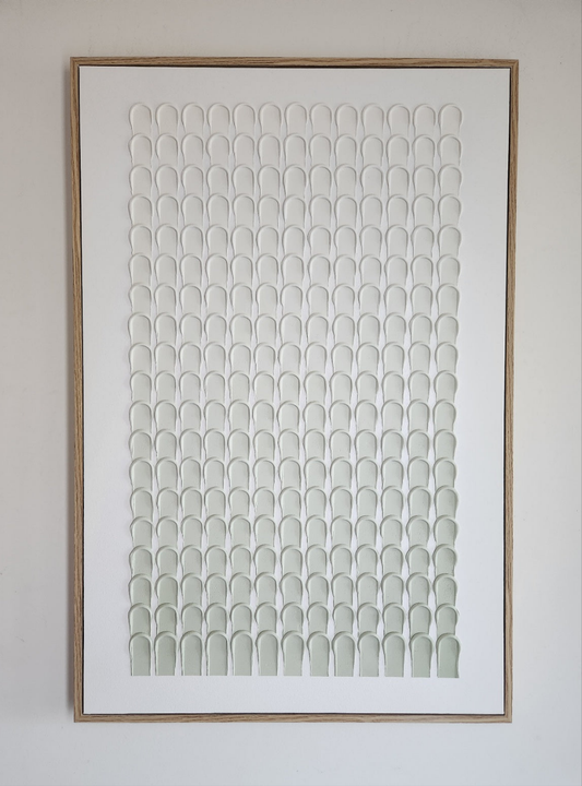 Minimalist Strokes Light Green Fade
