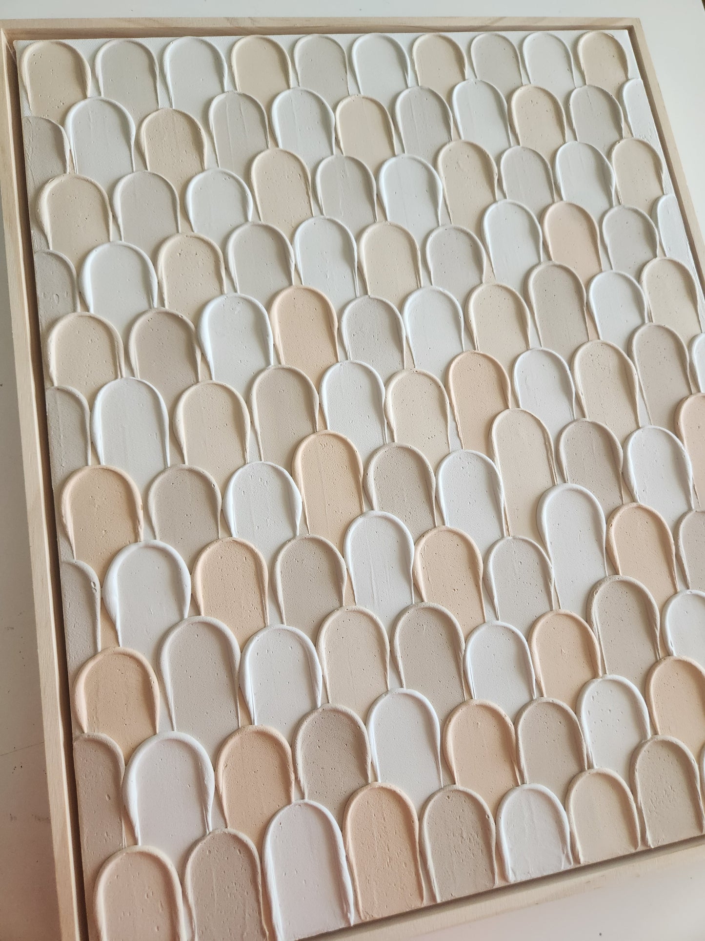 Lost in the crowd (Peach and Beige)