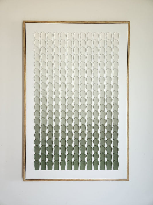 Minimalist Strokes Green Fade