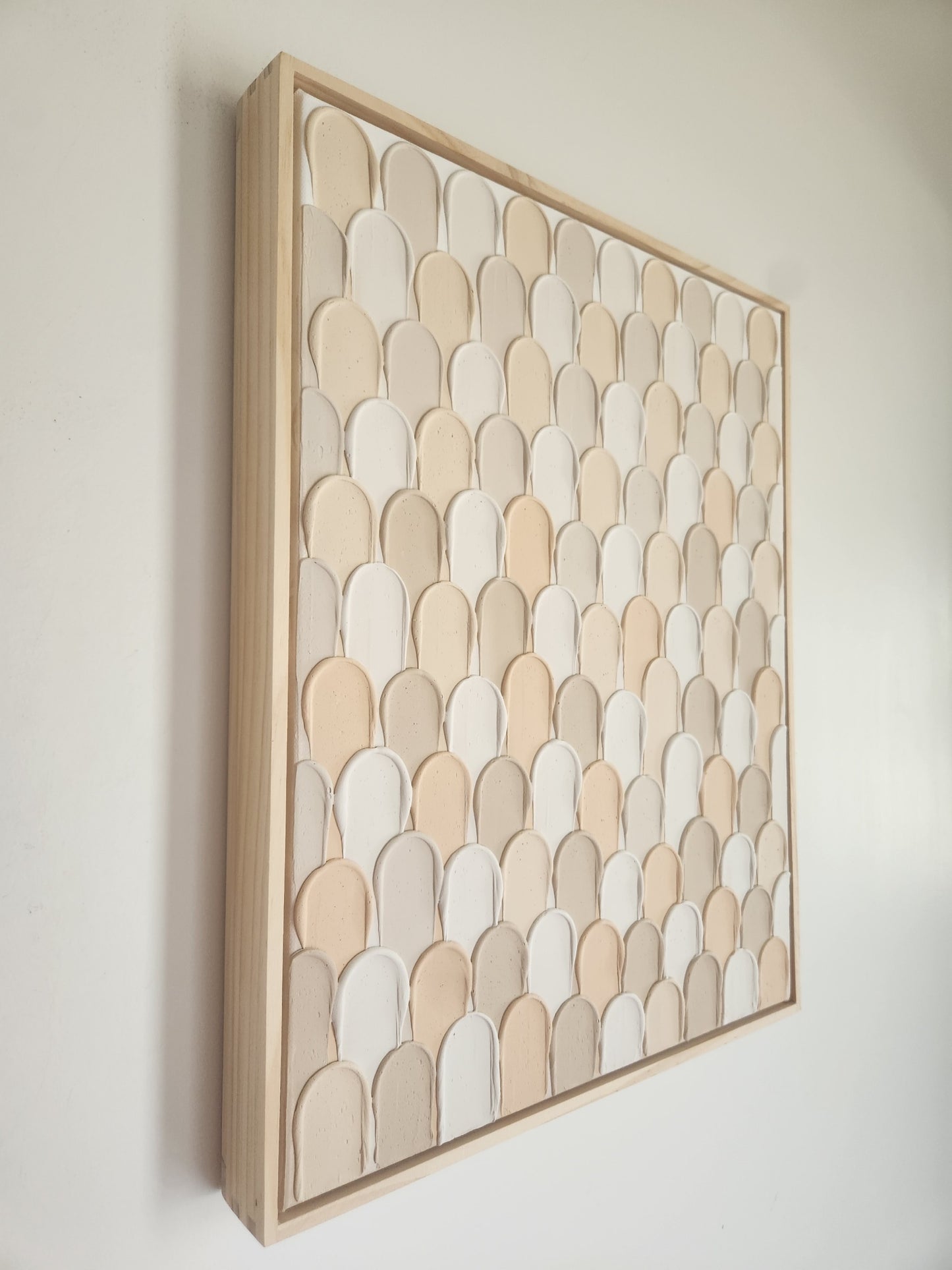 Lost in the crowd (Peach and Beige)