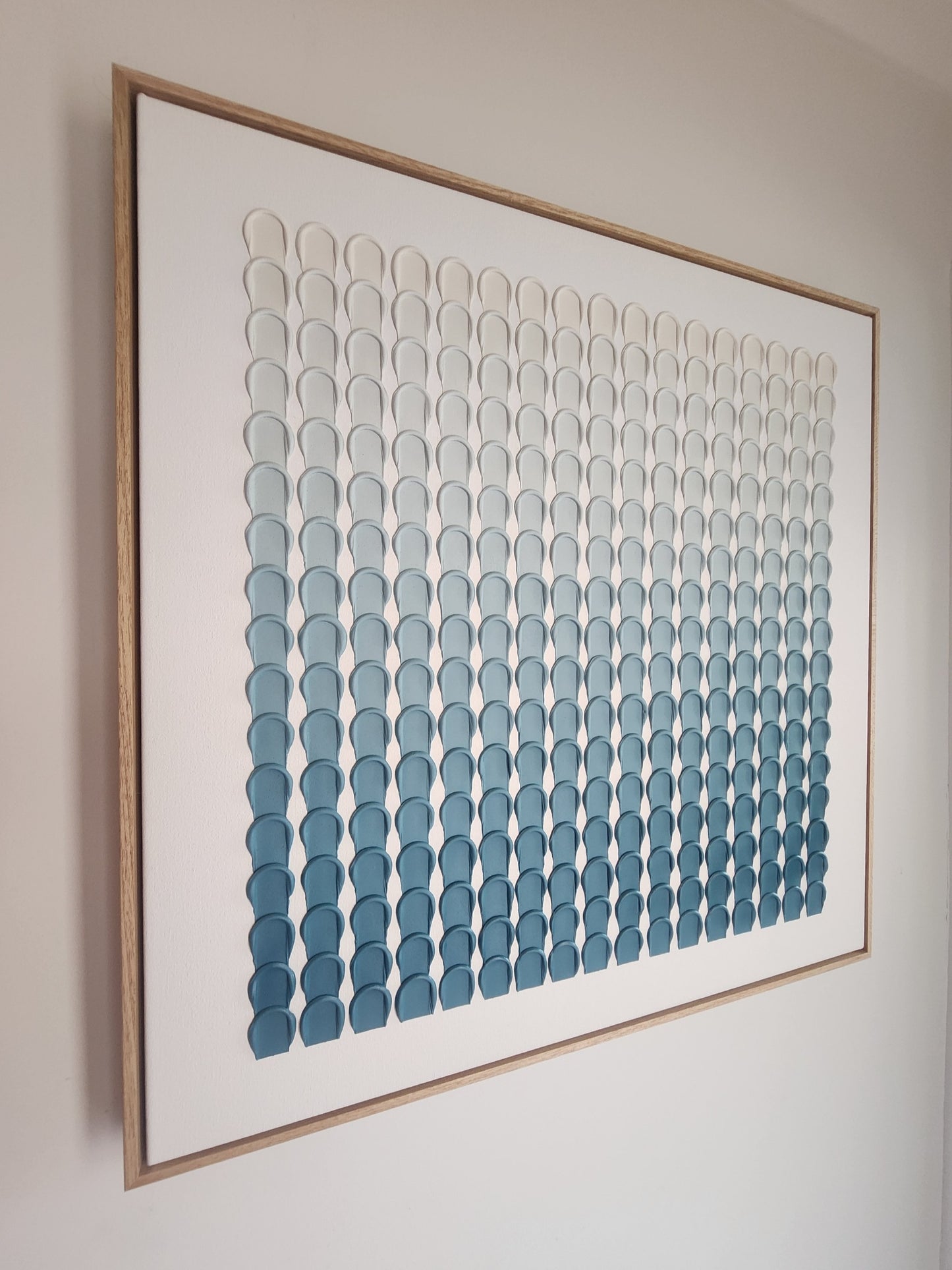 Minimalist Strokes Blue Fade (Premium Frame)